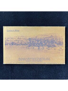 Vintage Postcard 1920s Switzerland Lucerne-in-Maine Country Club Golf Links